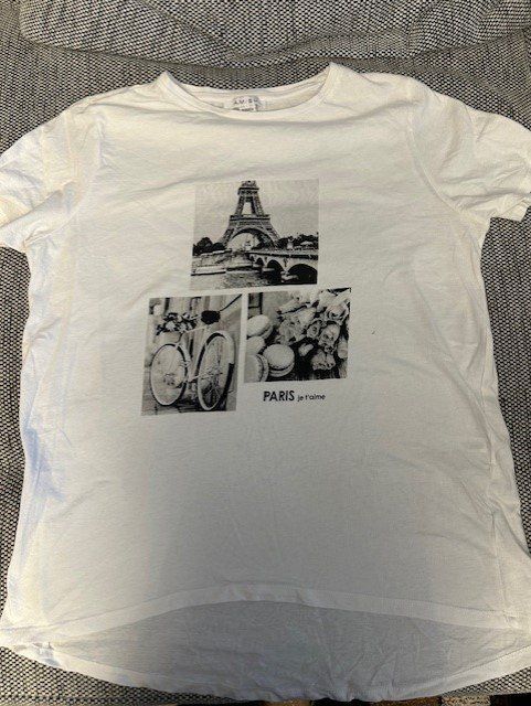 Tee-shirt blanc neuf taille unique marque Banditas étiqueté à