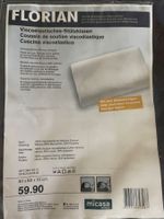 Nackenkissen/Stützkissen Memory Schaum + 2 Anzüge weiss ovp