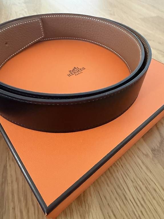 Cinture: Hermès Gürtel 100cm Schwarz/Braun – Usato da Wallisellen venduto da MaraG91 2