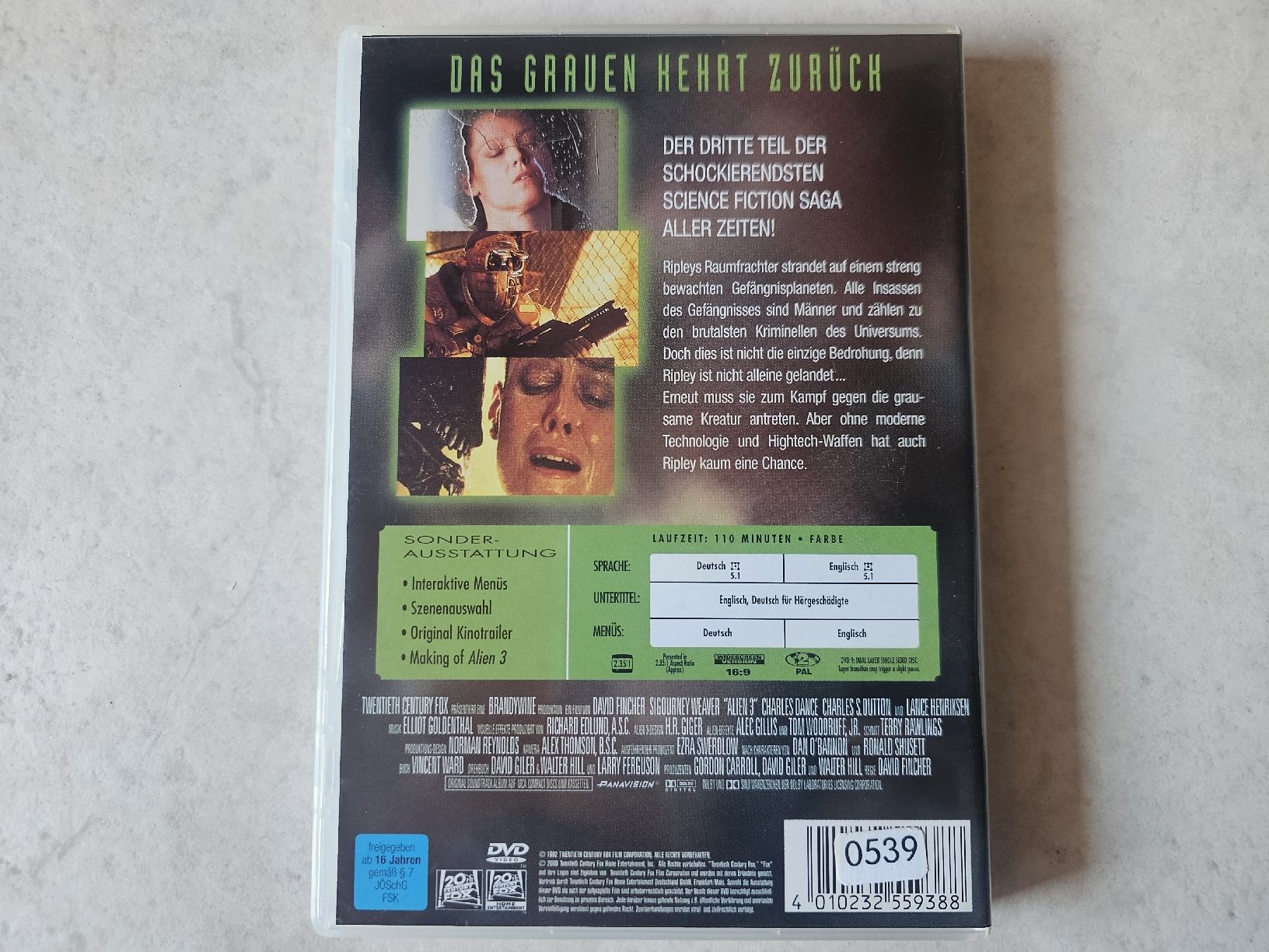 Alle DVDs: Alien 3 – Gebraucht aus Schneisingen von backstore24 1