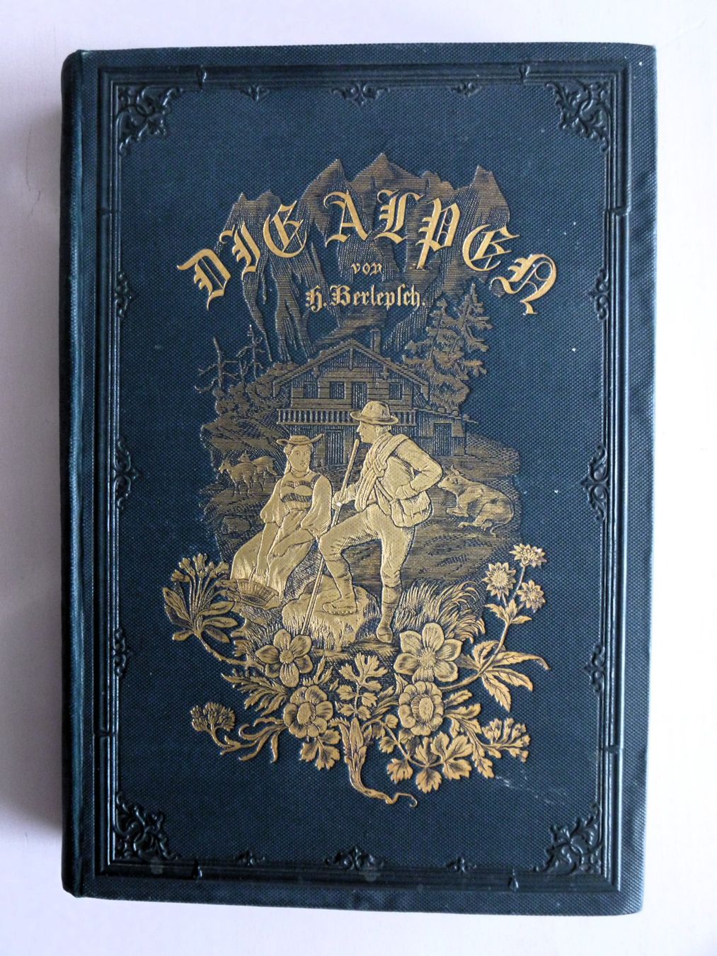 Libri: BERLEPSCH H.A. - Die ALPEN - 1861 - Illustriert – Usato da Uster venduto da schepus23