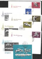 Sowjetunion 6 FDC Serie 4642-4646 + Block 121 ET 22.9.1977