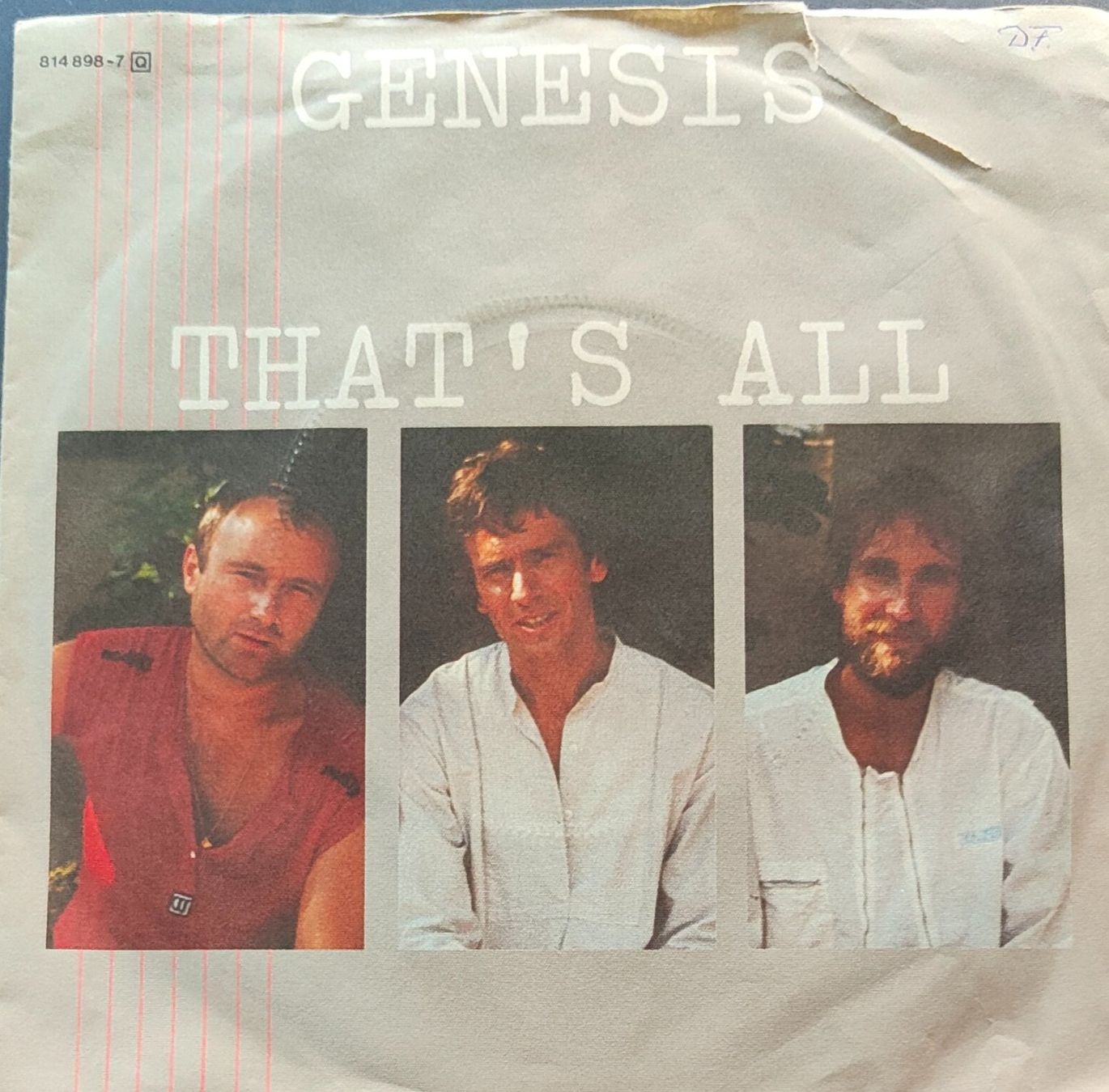 Schallplatten: Vinyl-Single Genesis - That's All – Gebraucht aus Langenthal von Modo39
