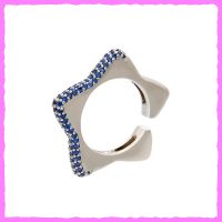 Bezaubernde Earcuffs Stern mit Zirkonia Vergoldet