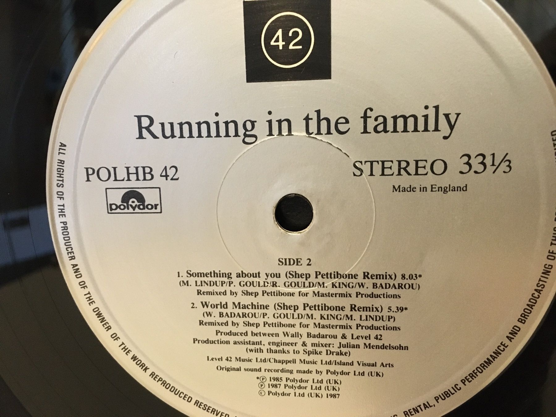 Dischi in vinile: LEVEL 42 - Platinum Edition - Schallplatte - Polydor - 1987 – Usato da Andwil SG venduto da Rainboli 6
