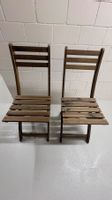 Holz-Klappstühle für Balkon, Set 4 Stk. zusammen