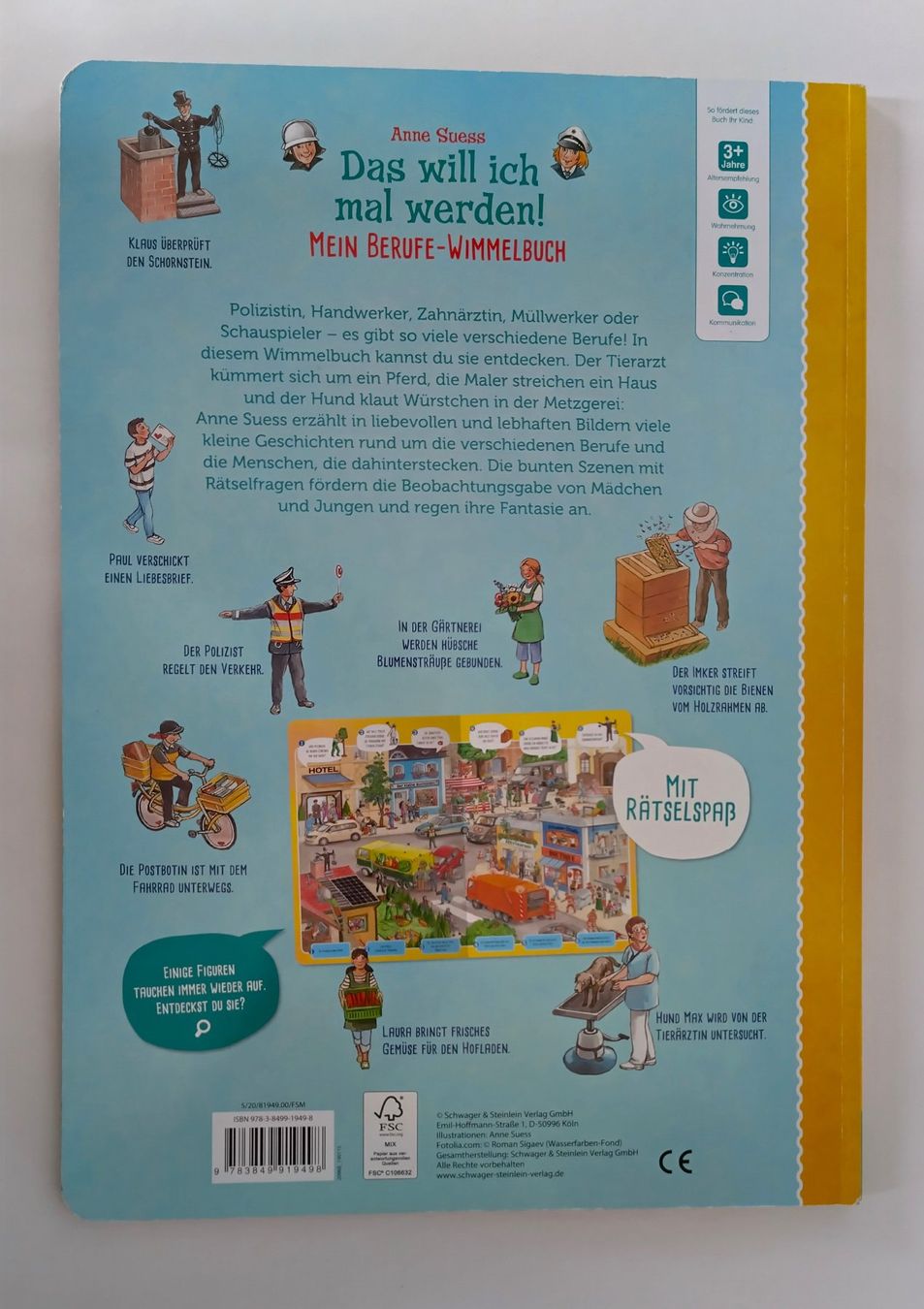 Libri: Das will ich werden / Berufe Wimmelbuch / Anne Suess – Usato da Bellach venduto da JingleJerry 6