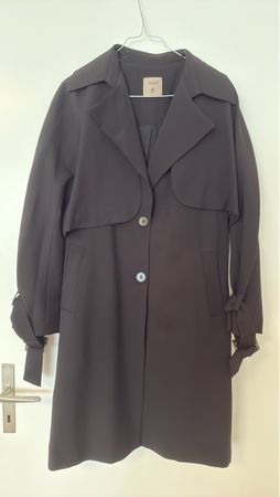 AMYNY Trenchcoat Dunkelblau Groesse 36 guter Zustand
