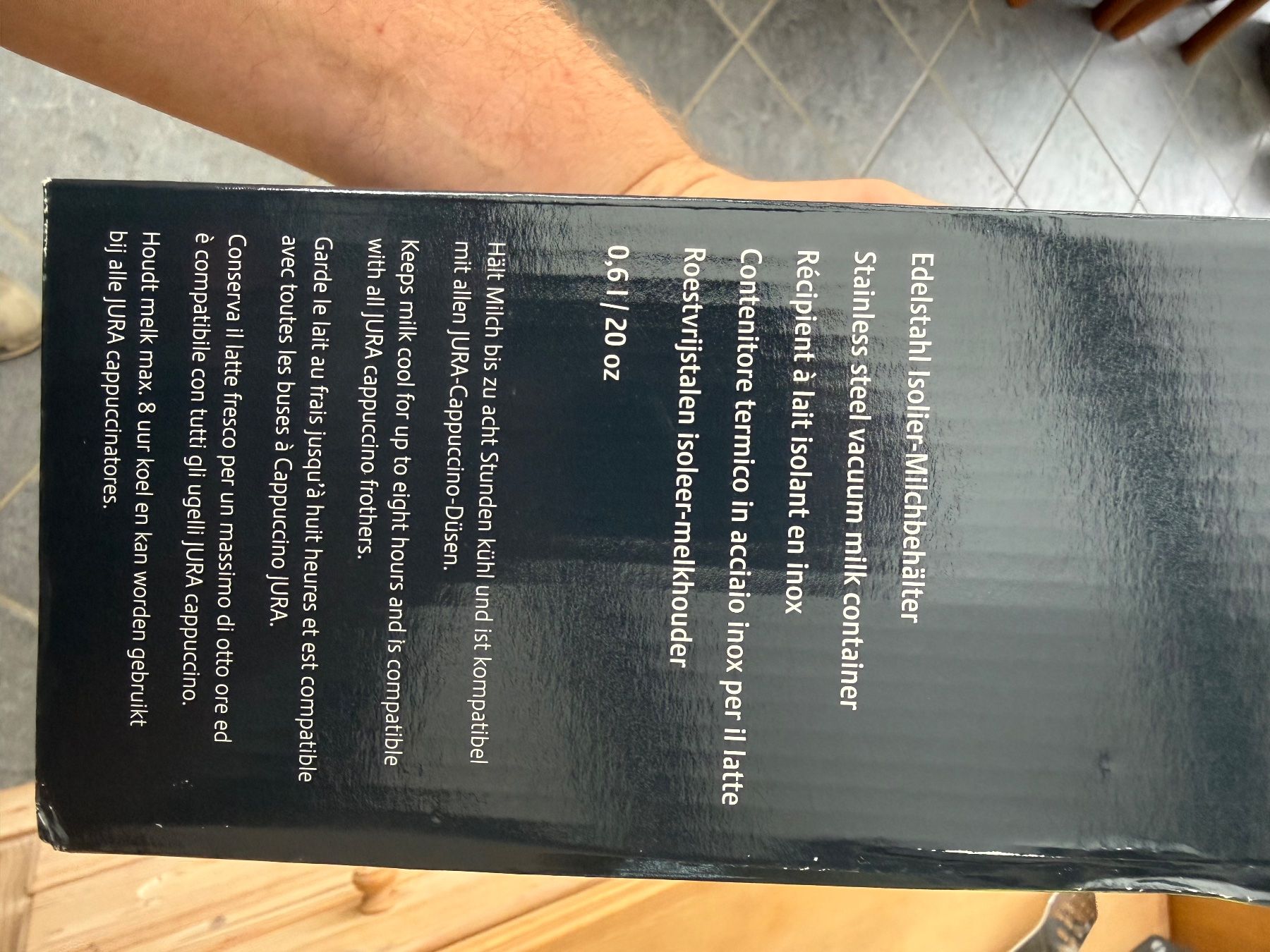 Jura Kaffeemaschinen & Espressomaschinen: Jura Edelstahl Isolier- Milchbehälter – Neu und originalverpackt aus Reinach AG von EVZug90 3