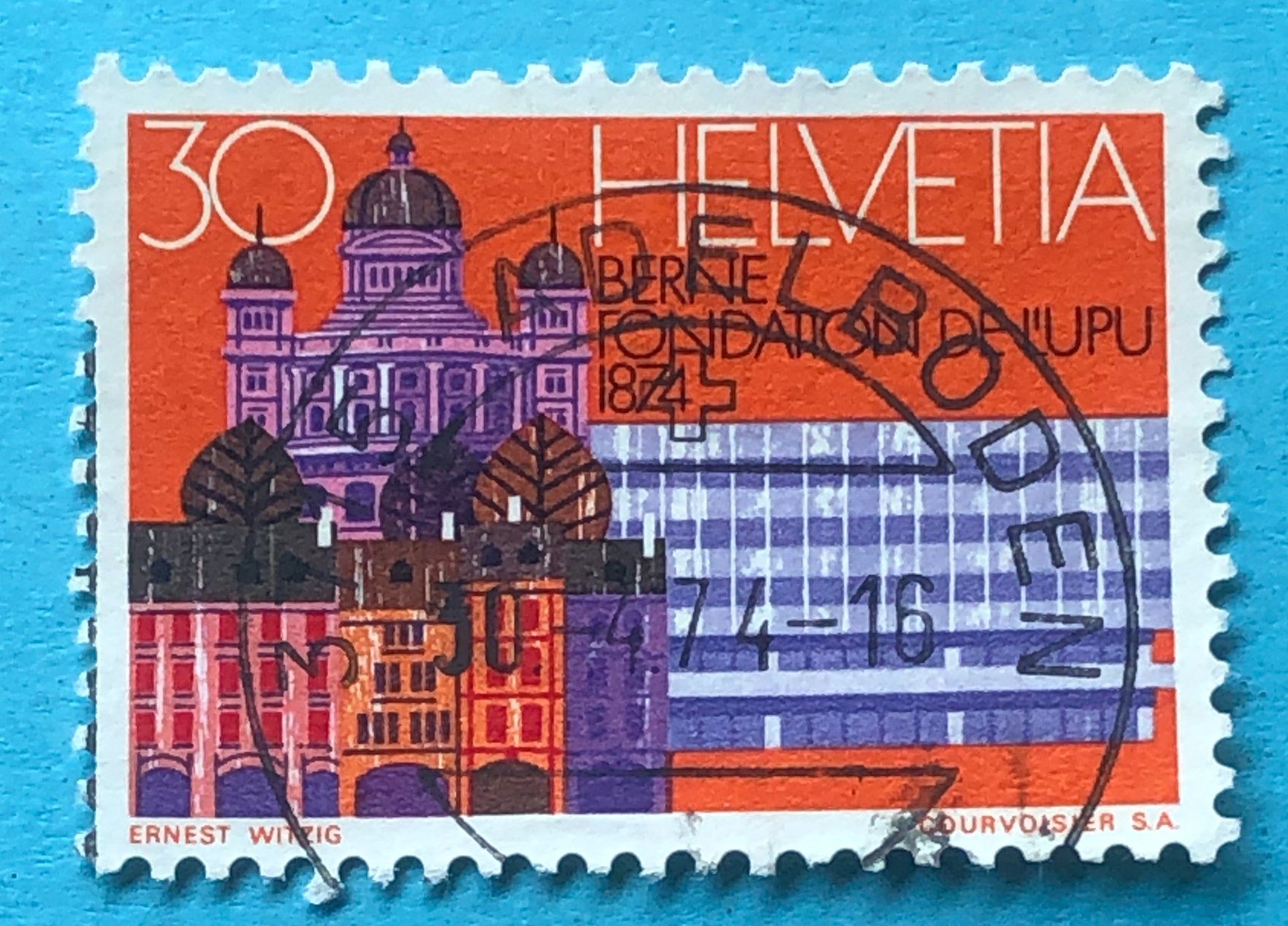 Tutti i francobolli: Nr.552 Stempel Adelboden 1974  – Usato da Aarau venduto da Billa007