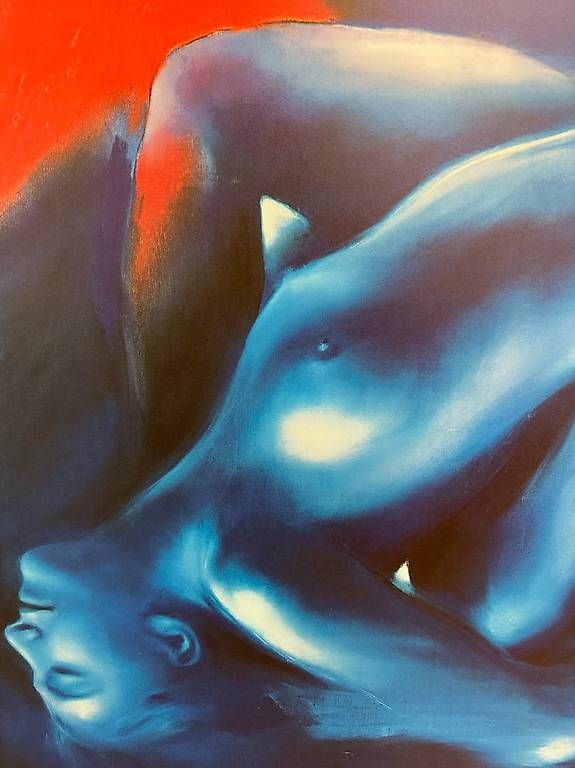 Foto & Immagini: Daniel Gasser Kunstdruck 1992 abstrakte Aktkomposition – Usato da Obernau venduto da Arche_Noah_Brocki 1