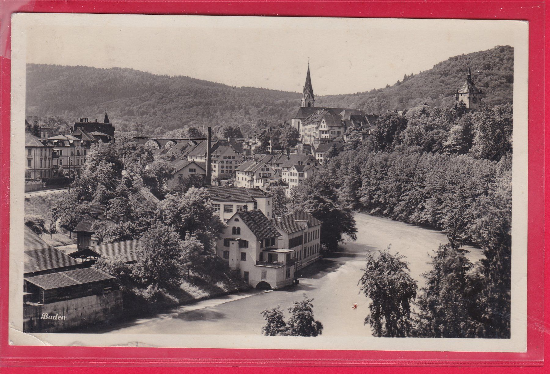 Ansichtskarten: BADEN, 31.10.1935 – Gebraucht aus Oberrieden von Gebirgsstelze