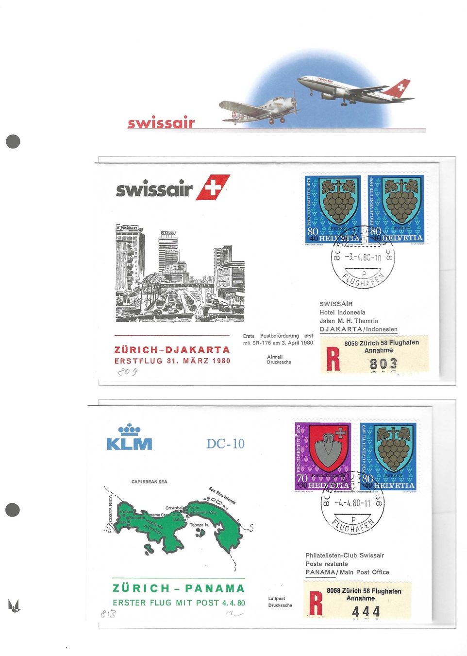 Tutti i francobolli: Swissair – Nuovo (secondo la descrizione) da Koblenz venduto da Markenhimmel