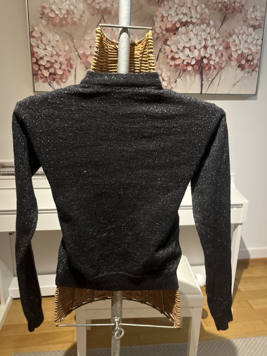 Pullover & Sweatshirts: Schwarzer Glitzer Pullover, Wolle, 152 – Gebraucht aus Solothurn von Bobesch08 3