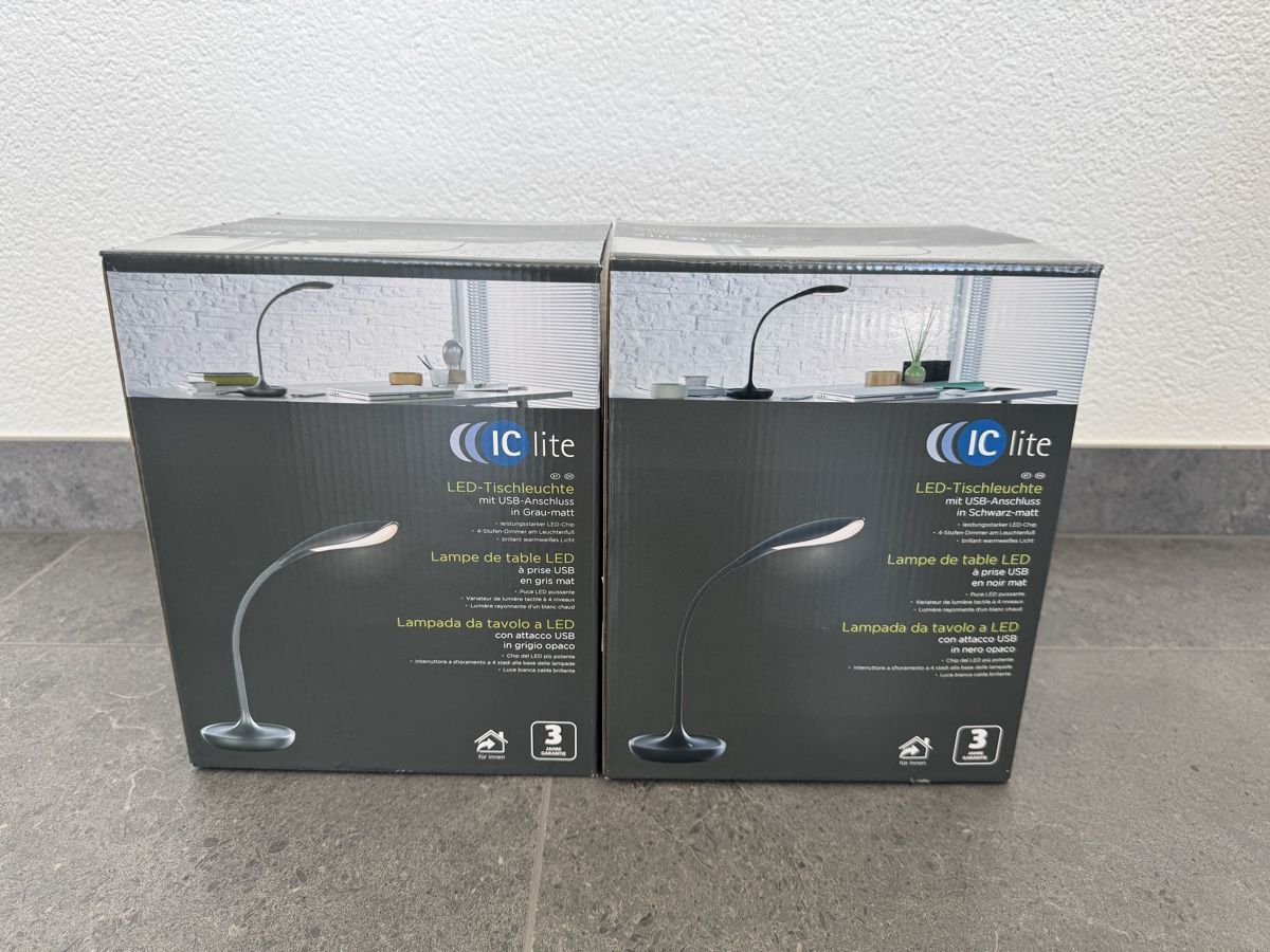 Lampade: 2x USB Tischlampe – Nuovo (secondo la descrizione) da Dachsen venduto da Pfotenglueck
