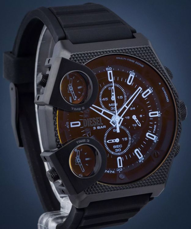 Diesel Orologi: Diesel Armbanduhr Sideshow "Schwarz" (FABRIKNEU) – Nuovo e nell'imballaggio originale da Aeschi SO venduto da Bluemail 2