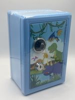 Spardose Kindertresor blau Dino Motiv neuwertig