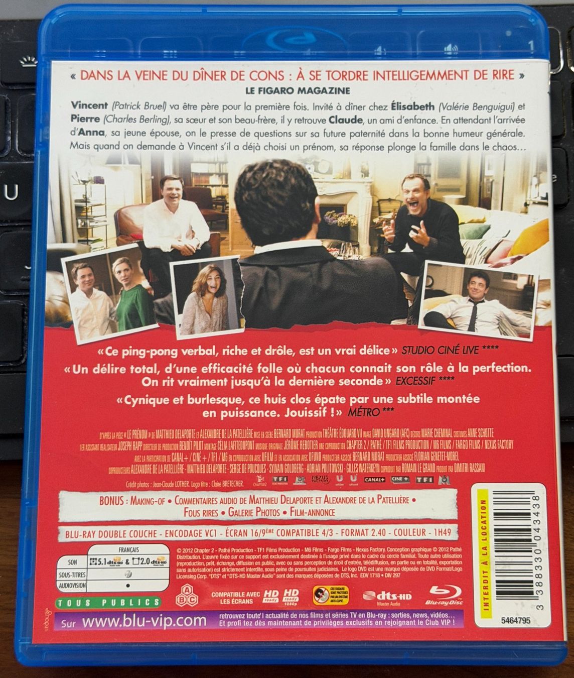 Alle DVDs: Le prénom (2012) - Blu-ray – Gebraucht aus Semsales von __Florian__ 2