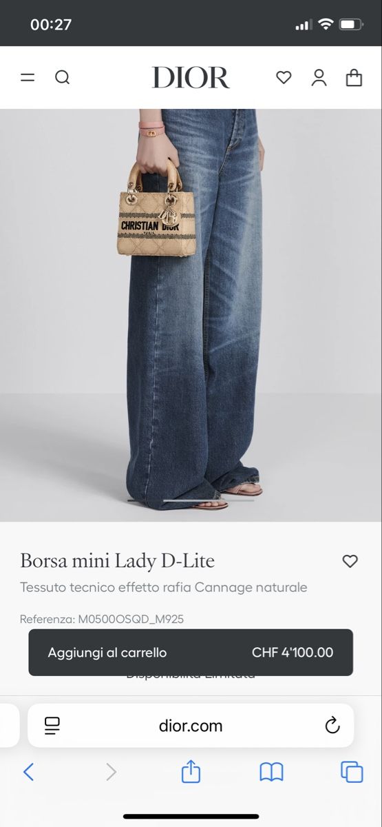 Dior Borse da donna: NEW Christian Dior Borsa mini Lady D-Lite – Nuovo (secondo la descrizione) da Vacallo venduto da kellyyy 9