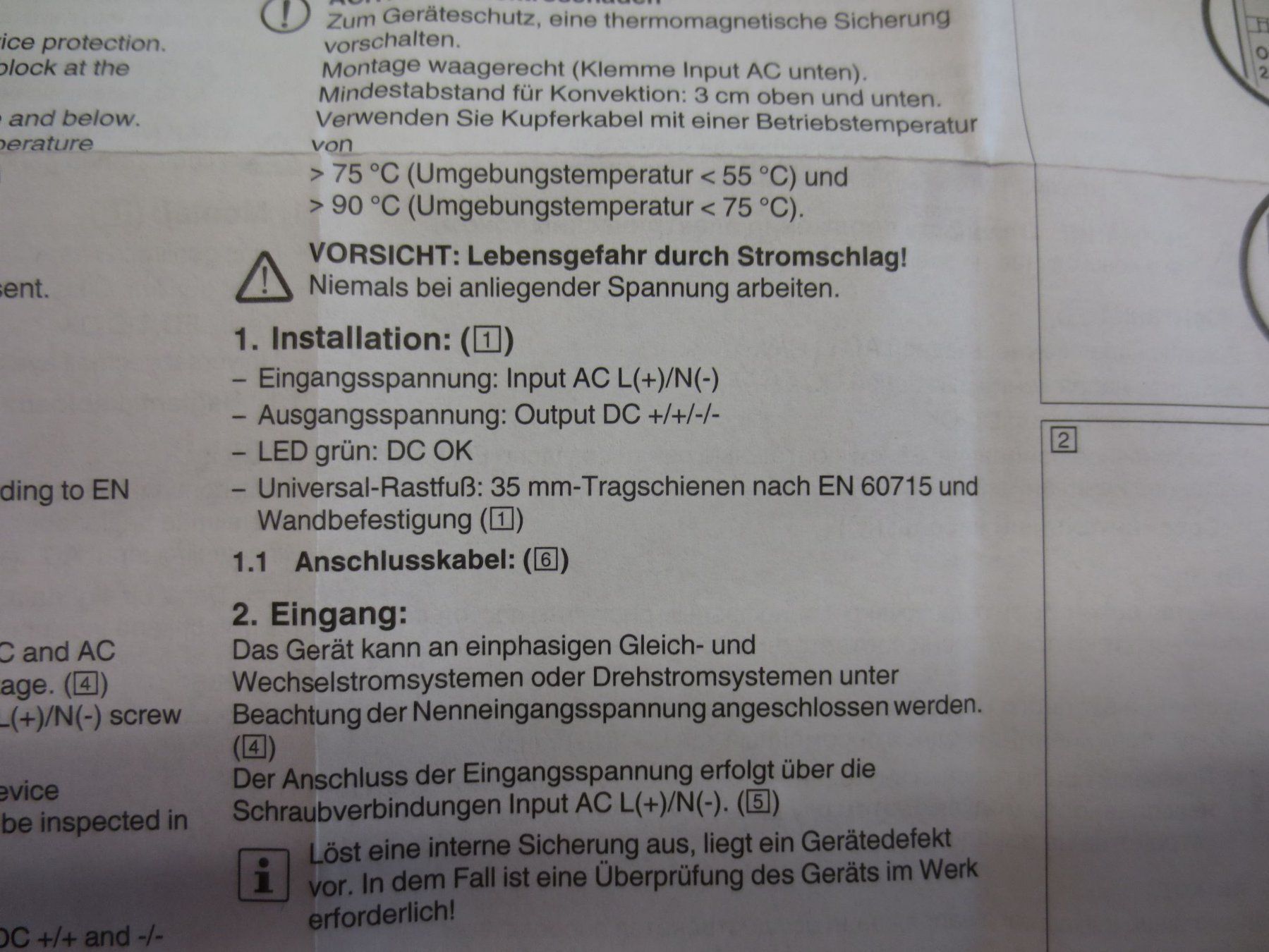 Caricabatterie: Speisegerät Netzteil Trafo 240V zu 24VDC – Nuovo e nell'imballaggio originale da Sulz LU venduto da Elektrofachverkauf 3