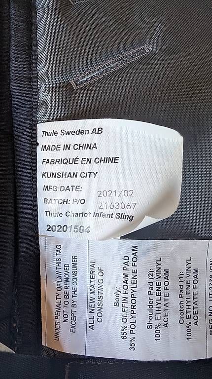 Thule Rimorchi: Thule Infant Sling – Usato da Uster venduto da Freddy810 1