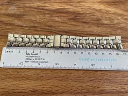 Schönes Edelstahl Uhrenband - Länge 16.5 cm, Breite 19 mm!