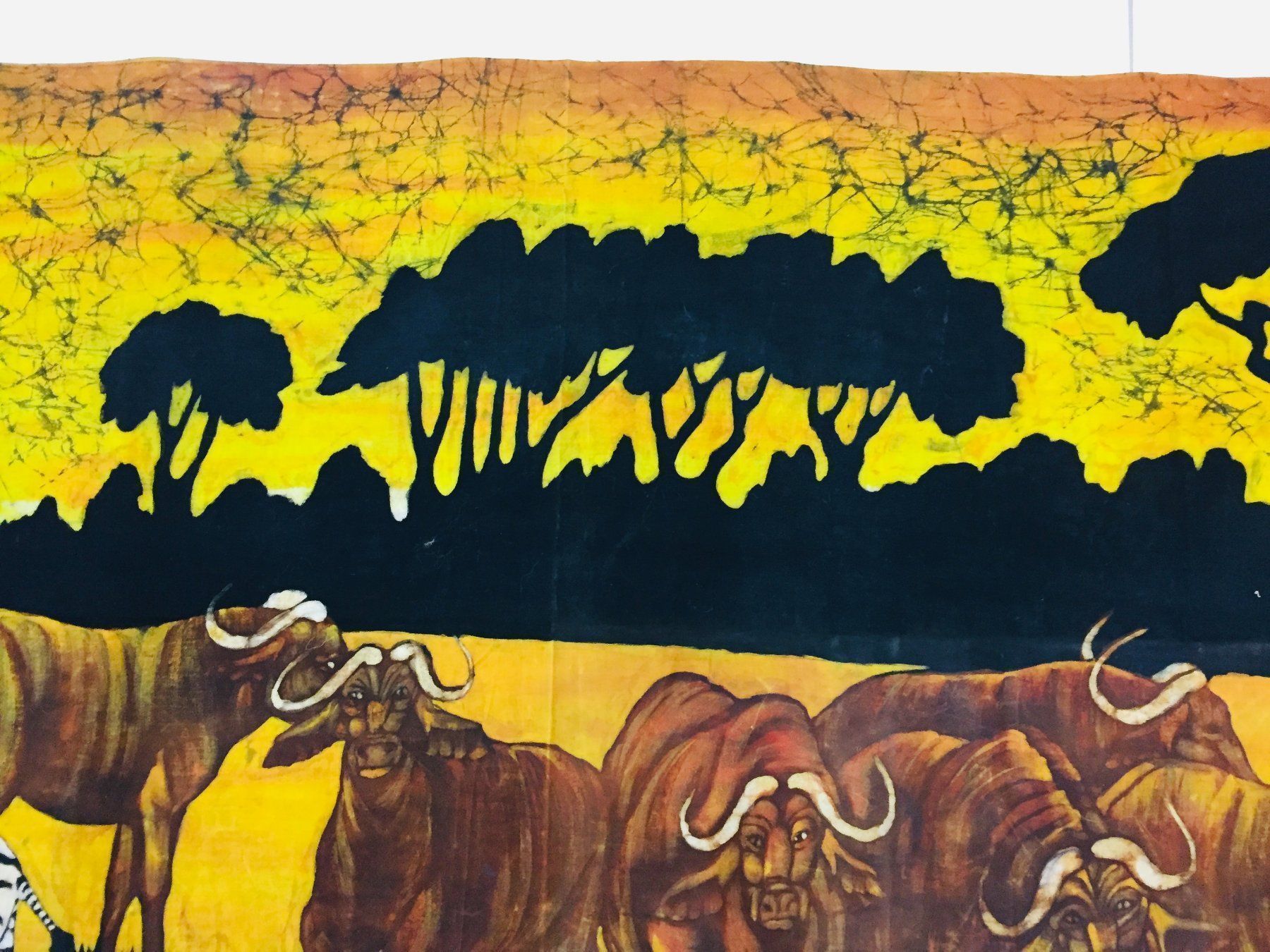 Gemälde: Afrikanische Kunst, Textil Malerei – Gebraucht aus Schaffhausen von vintageworld 6