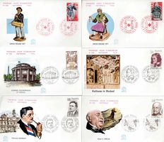 6 Stück FDC Frankreich