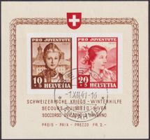 1941, J98I+J99I (PJ-Block, Nr.8) Ersttag von Bern, K: 750.-+