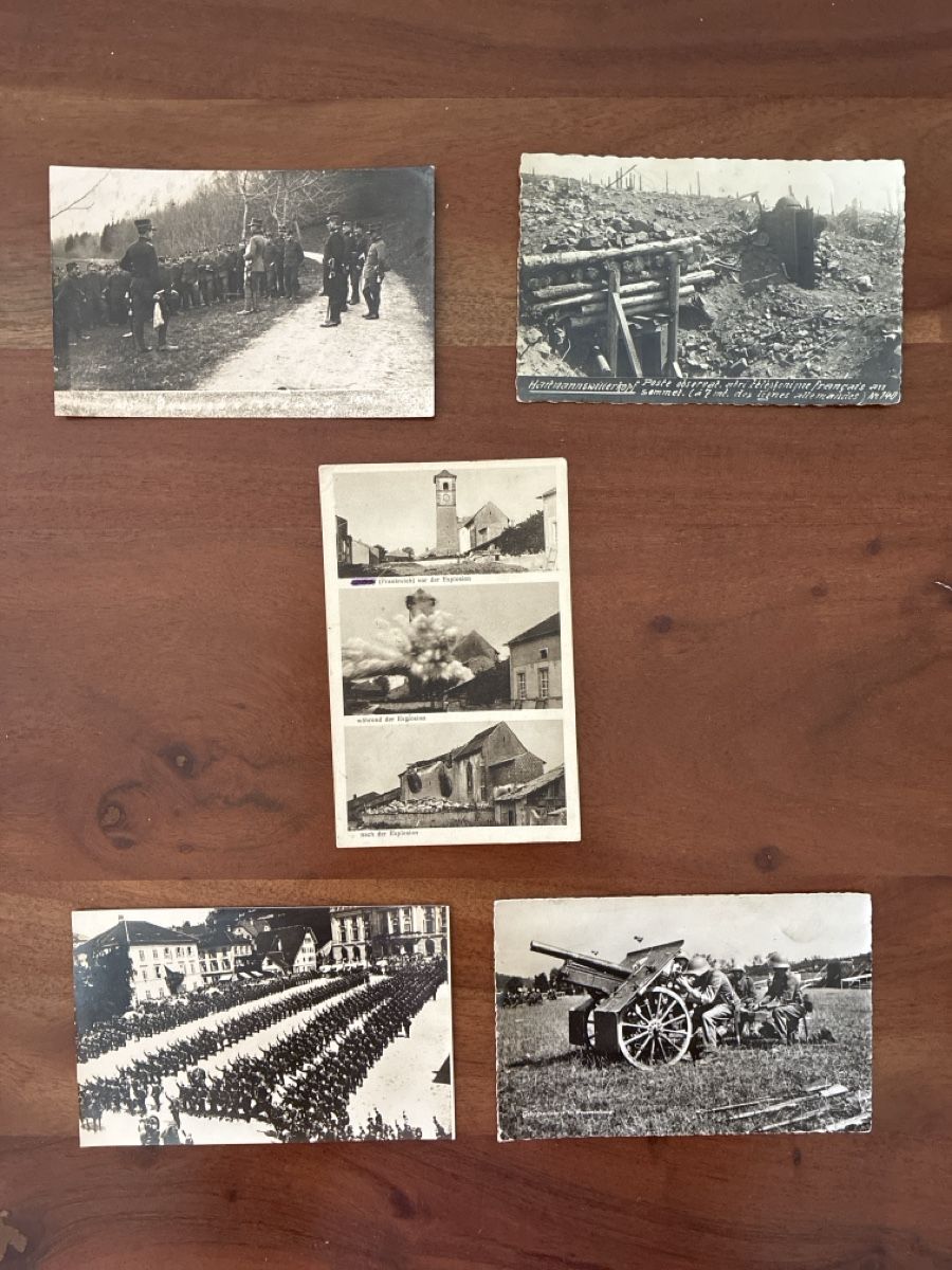Cartoline postali: 10 Ansichtskarten Schweiz vom Militär 13 – Usato da Oftringen venduto da Cla.vD.74 2