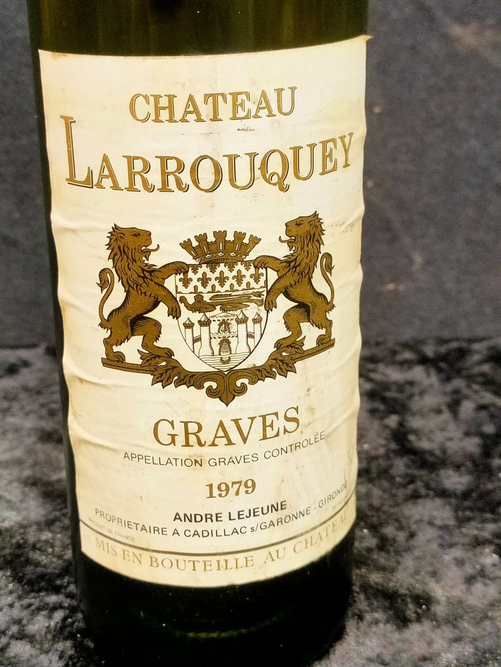 Wein: CHÂTEAU LARROUQUEY 1979 – Neu (gemäss Beschreibung) aus Genève von Leboucheoreilles 1