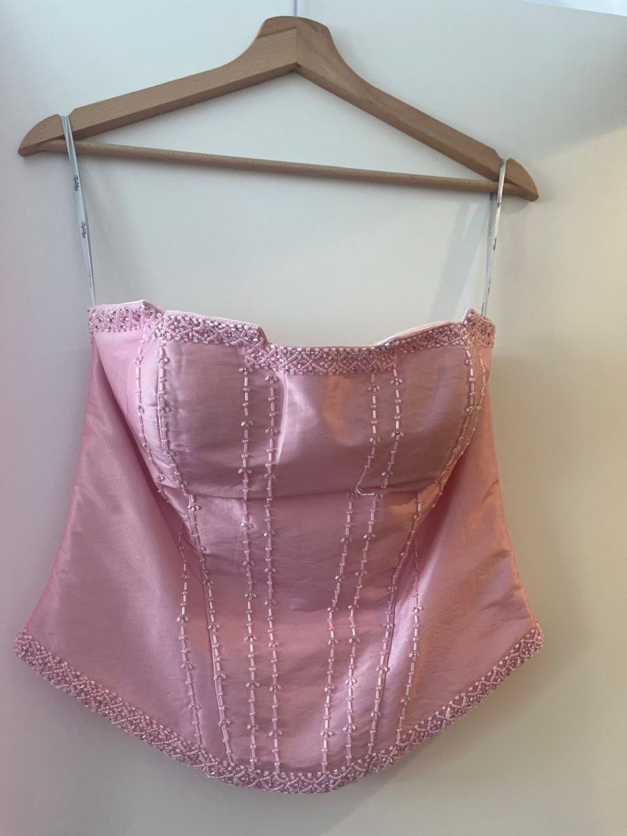 Vestiti: Edles Ballkleid Gr. 6 rosa Satinstoff mit Perlen – Usato da Frasnacht venduto da Baba185 3