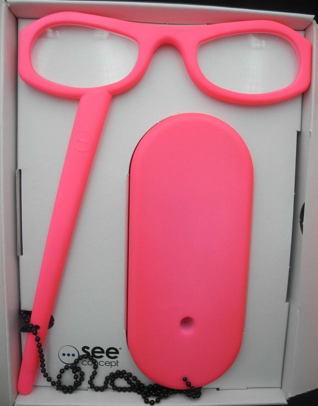 Occhiali & Lenti: Lesebrille"See Home", Pink-Fluo, Nr. 45m – Nuovo e nell'imballaggio originale da Kottwil venduto da Crazyrolf