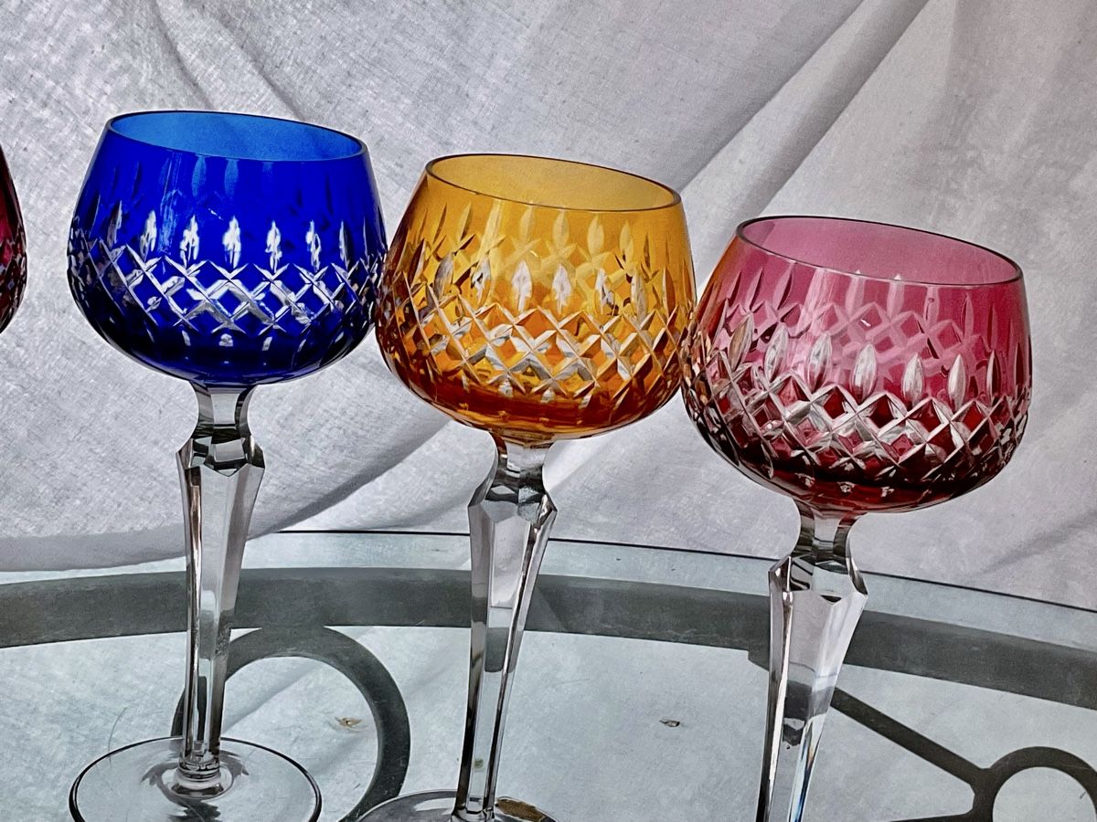 Bicchieri: VINTAGE ECHTE KRISTAL	L HANDGESCHLIFFEN – Usato da Boll venduto da Laima1975 2