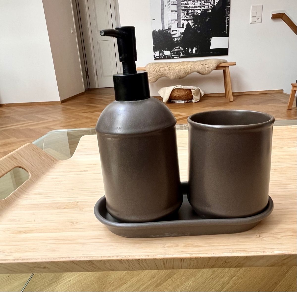 Ikea Portasapone: Seifenspender & Zahnhlas Set – Nuovo (secondo la descrizione) da Oltingen venduto da ugradel