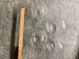4er Set Glaskugeln Gartenkugeln Deko-Kugeln Glas