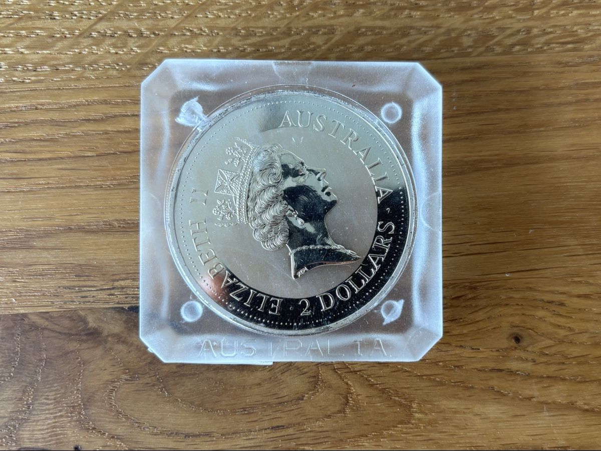 Alle Münzen: Silbermünze Kookaburra 1992 2OZ – Gebraucht aus Schönenwerd von inf_cq7x 1