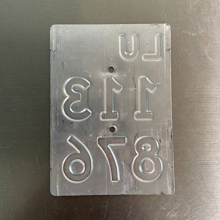 Insegne: Mofanummer Nummernschild Plaque Mofa LU gelb – Usato da Aarburg venduto da Qin3ze 1