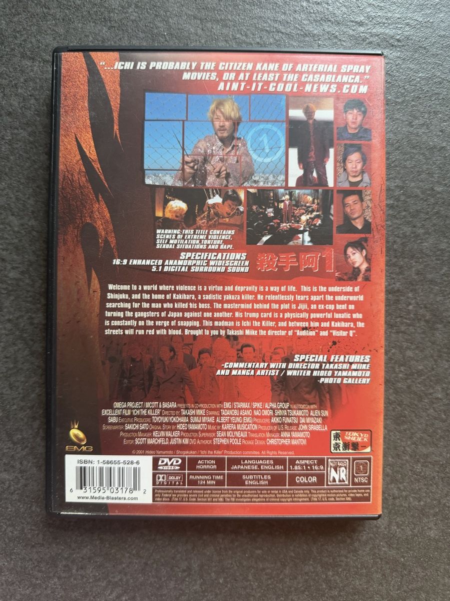 Tutti i DVDs: Ichi the Killer DVD Special Edition – Usato da Zürich venduto da cENS0R 1