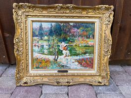 Tolles Gemälde von Max AGOSTINI 1914 - 1997       (ID M468)