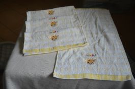 4 STUCK SERVIETTE DE BAIN  - 4X  CM 47X26 - NEU
