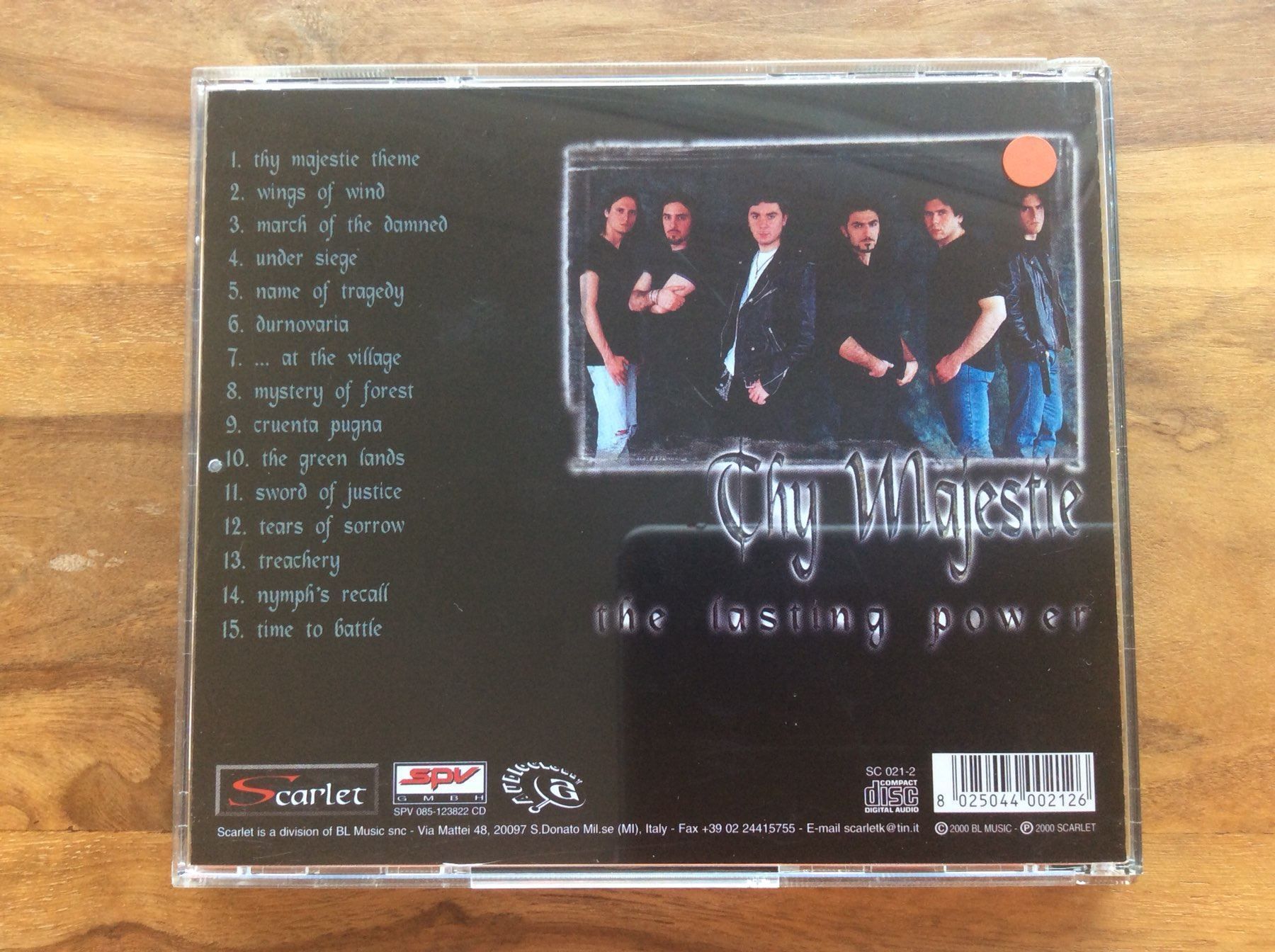 CDs: Thy Majestie - The Lasting Power – Gebraucht aus Horgen von flyingpenguin2000 2