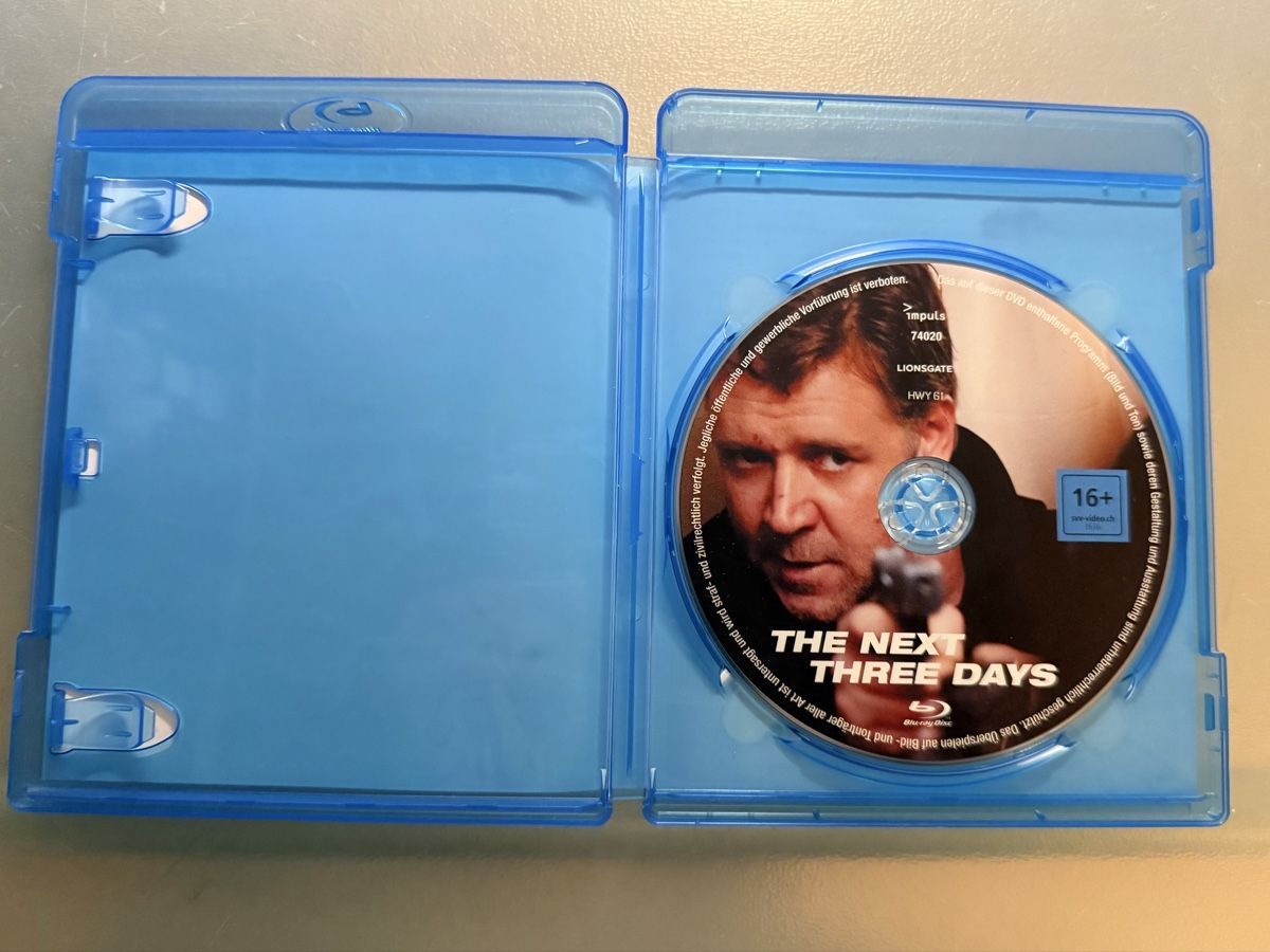 Tutti i DVDs: Blu-ray "The Next Three Days" mit Russell Crowe – Usato da Oberried Brienz venduto da Chyara 2