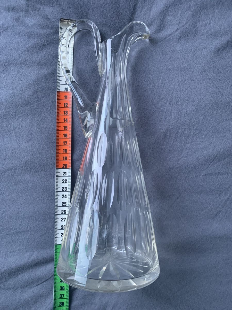 Caraffe: Vintage Kristall Glaskaraffe Dekander – Usato da Winterthur venduto da Darfweg 1