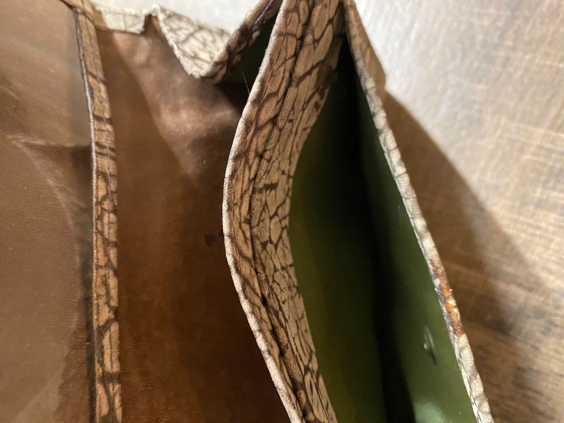 Brieftaschen: Portemonnaie Kroko-Style braun – Gebraucht aus Pratteln von a23_j2gs 7