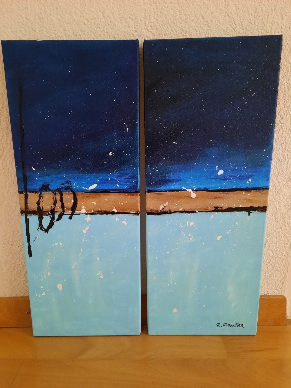 Dipinti: Tableau abstrait acrylique – Nuovo (secondo la descrizione) da Biel/Bienne venduto da Lionne72