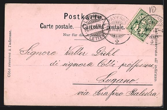 Cartoline postali: Payerne /Vaud, Institut Guillermaux, Le  – Usato da Berlin venduto da bartko-reher 1