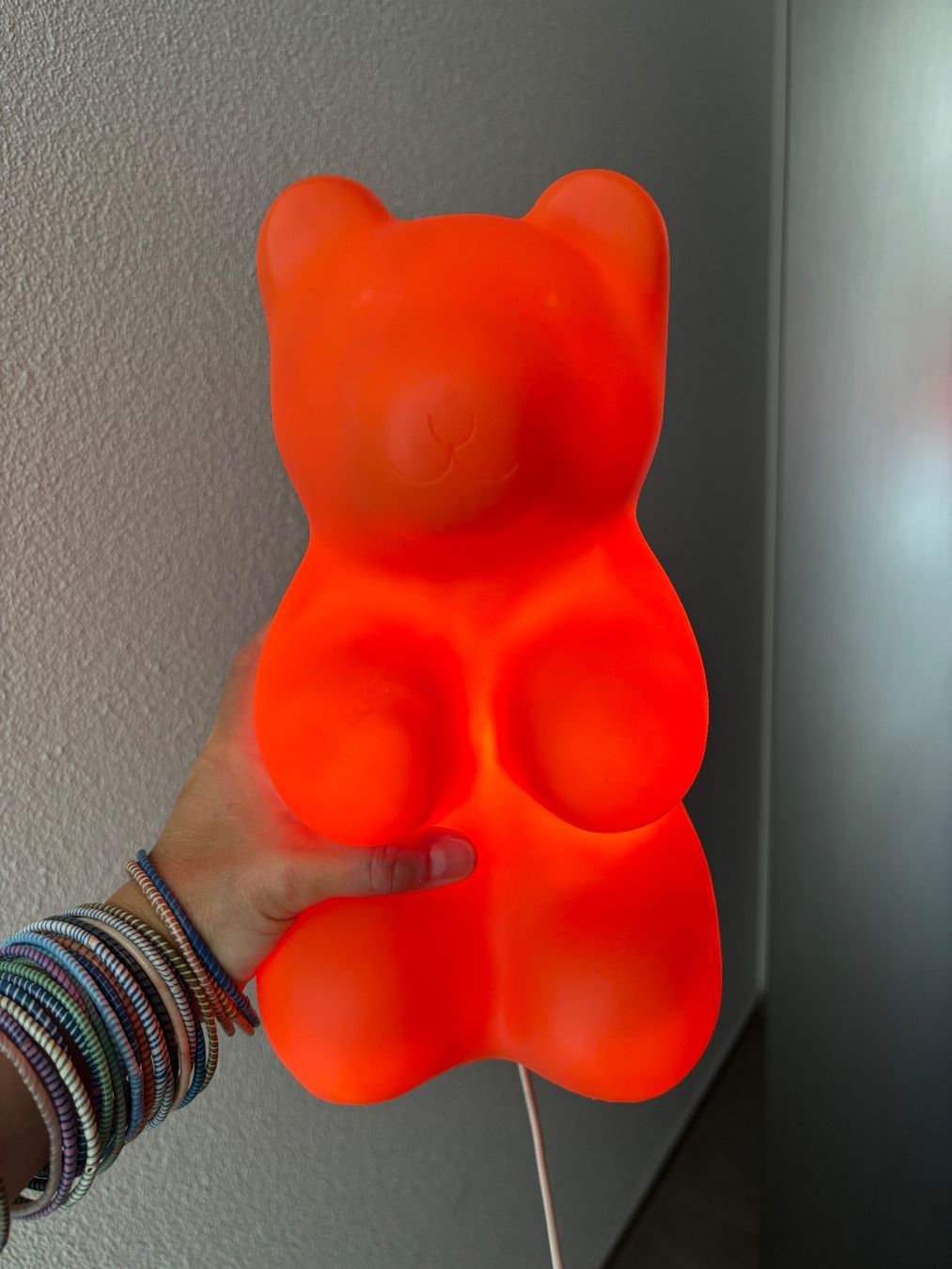 Heico Lampade: Vintage 1980s Orange Heico gummy bear lamp – Usato da Steinhausen venduto da ChromeVintage 6
