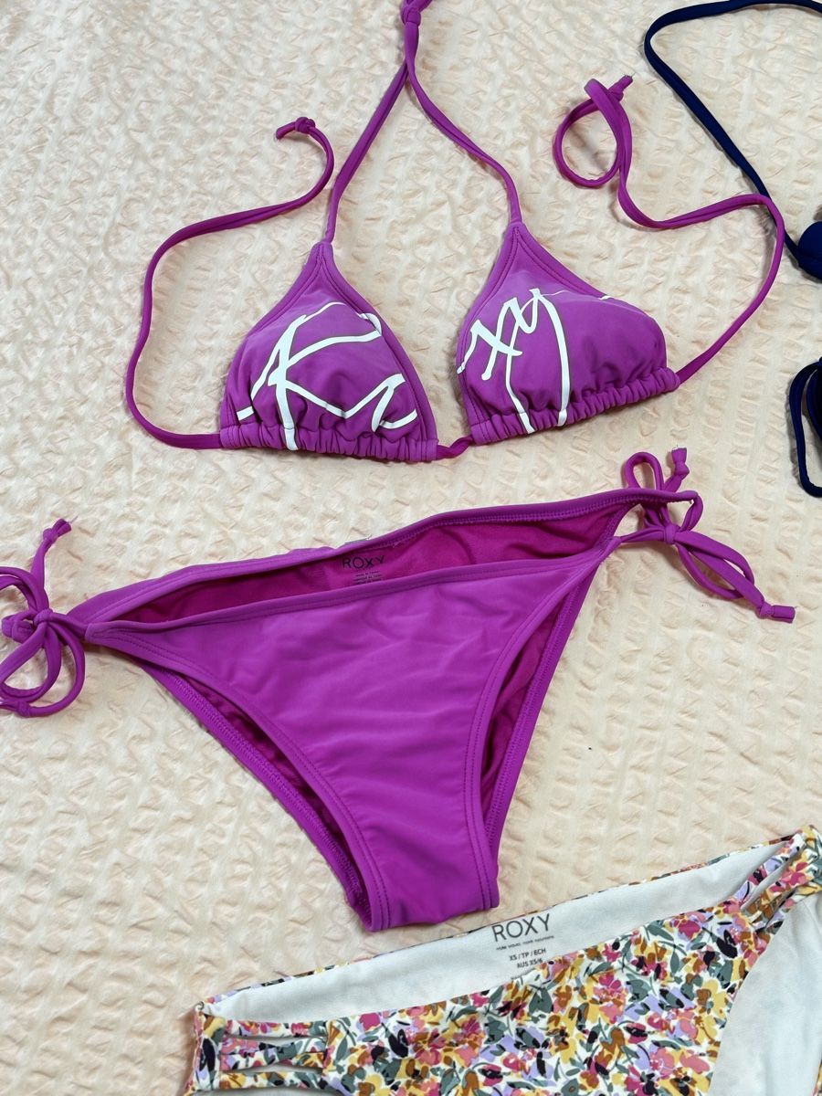 Roxy Badekleider & Bikinis: Bikini, S, 36, 2-er Set, Roxy pink, blau – Neu (gemäss Beschreibung) aus Wilen b. Wil von carpediem25 2