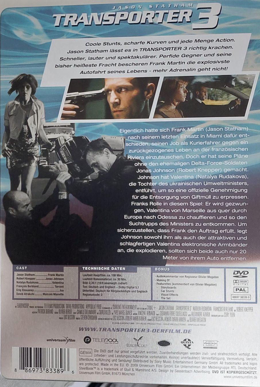 Tutti i DVDs: 3 DVD Der Transporter – Usato da Münchenbuchsee venduto da mummeli 7